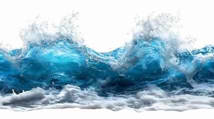 Ocean Waves Crash and Foam with Majestic Power