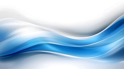 Obraz premium Abstract Blue White Wave Background Design