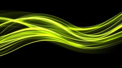 Fototapeta premium Abstract Lime Green Wave Background