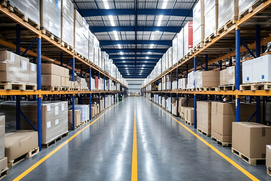 Warehouse Logistics: Storage, Distribution Center with Inventory Management System