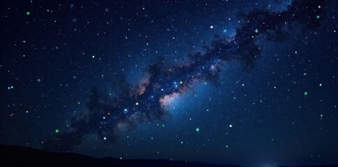 Obraz premium Vast, inky black sky brimming with countless stars , astronomical, space