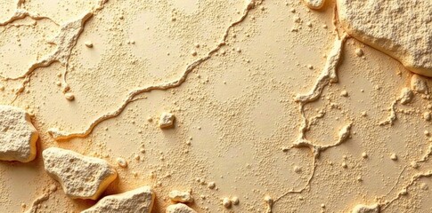 Textured beige rock wall, abstract warm tones, stone, surface