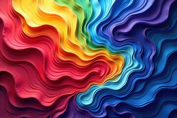 Fototapeta premium Swirling vibrant colors, dynamic shapes, layered textures, composition, graphic, style