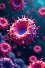 Bacteria colonies display intricate patterns and vibrant colors under microscopic view, microorganisms, scientific imaging
