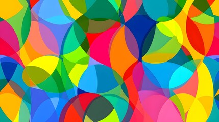 Vibrant Abstract Colorful Shapes Background