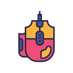 mouse icon. vector filled color icon for your website, mobile, presentation, and logo design.