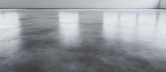 Reflective Polished Concrete Floor: Modern Interior Design