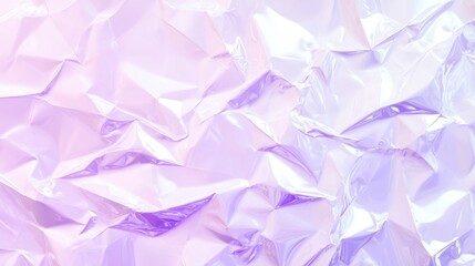 Naklejka premium Explore a holographic foil texture in pastel rainbow colors crafted with iridescent effects and crumpled plastic wrap material under bright light