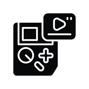 recommend clip art: retro gaming icon. vector glyph icon for your website, mobile, presentation, and logo design.