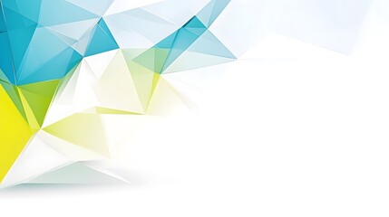 Abstract Geometric Background  Teal  Green  White Triangles