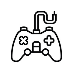 game controller icon. vector line icon for your website, mobile, presentation, and logo design.
