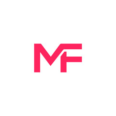 MF Logo Design Vector