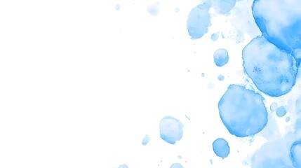 Obraz premium Abstract Blue Watercolor Background Paint Splatters Texture