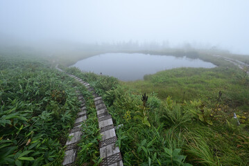 Climbing Mt. Aizu-Komagatake, Fukushima