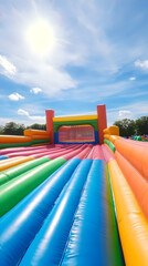 Inflatable Obstacle Course Fun: Bounce, Slide, and Play Under the Summer Sun