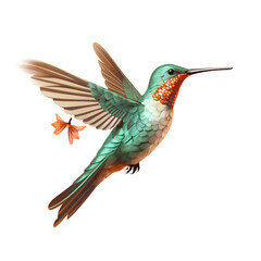 Obraz premium Hummingbird Bird Garden Clipart Vector Illustration