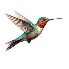 Fototapeta premium Hummingbird Bird Garden Clipart Vector Illustration