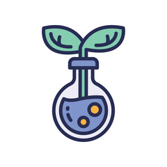 science icon. vector filled color icon for your website, mobile, presentation, and logo design.