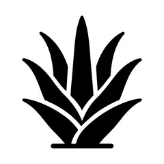 Aloe Vera Icon Vector Crafted With A Sleek And Modern Glyph Style.