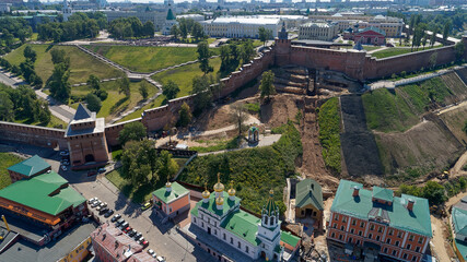 City with a castle in the background
