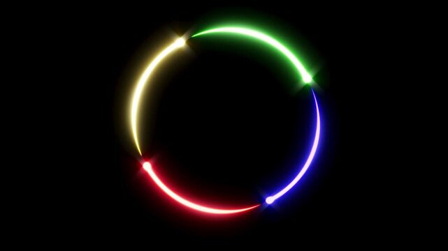 Color circle arrows loader able to loop endless 4k