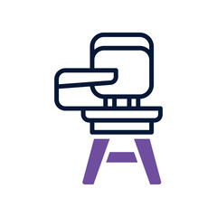desk chair icon. vector dual tone icon for your website, mobile, presentation, and logo design.