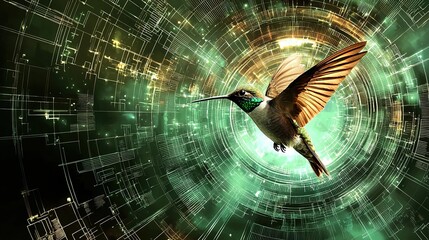 Hummingbird in Digital Space