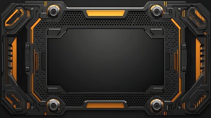 Abstract Futuristic Technological Panel Design