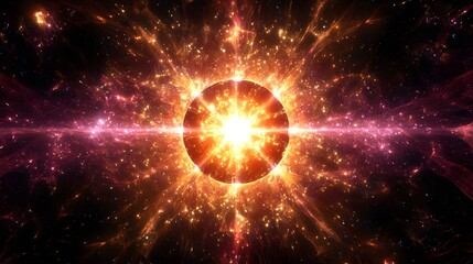 Cosmic Explosion  Nebula  Starburst  Galaxy  Space Art