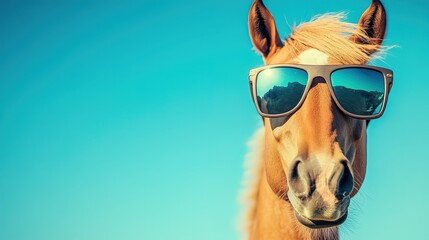 Horse in Sunglasses: Summer Fun