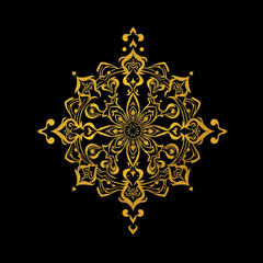 Oriental pattern. Oil painting. Pattern for printing on wall decorations, covers, leaflets, business cards