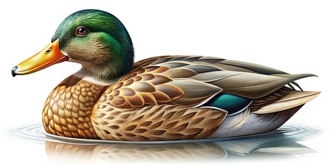 Download free, simple cartoon duck line art images with white backgrounds.