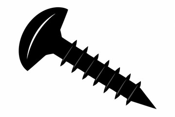 screw  silhouette vector illustration