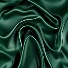 Fototapeta premium Textured Green Fabric with Subtle Weave