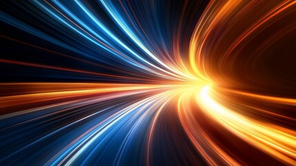 Obraz premium Abstract Speed of Light: Dynamic Energy and Motion