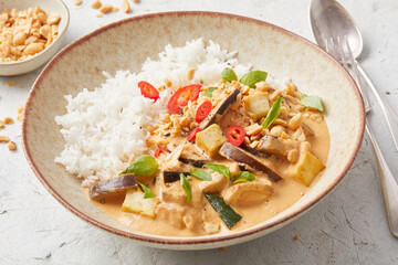 Panang Curry with Rice