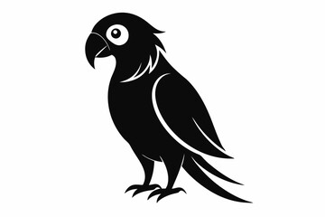 parrot  silhouette vector illustration