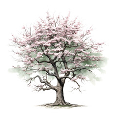 Obraz premium Winter Tree Clipart Vector Illustration