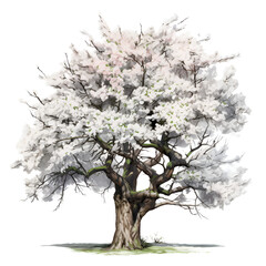 Fototapeta premium Winter Tree Clipart Vector Illustration