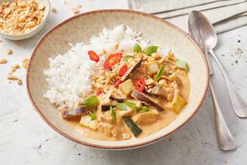 Panang Curry with Rice