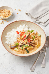 Panang Curry with Rice