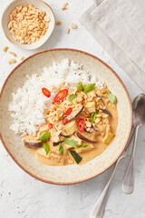 Panang Curry with Rice