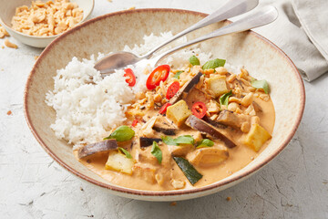 Panang Curry with Rice