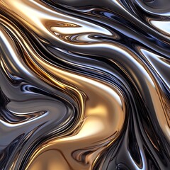 Abstract Metallic Textures with Fluid Patterns