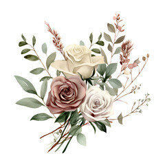 Winter Romance Clipart Vector Illustration