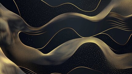 Luxury geometric gold line art and art deco background vector. Abstract geometric frame and elegant art nouveau with delicate. Illustration design for invitation, banner, vip, interior, decoration.