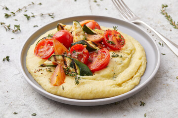 Grilled Vegetables and Polenta