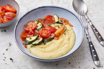 Grilled Vegetables and Polenta