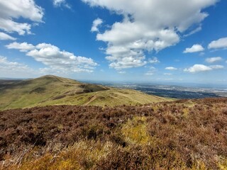 Rolling Hills under Blue Sky