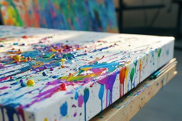 Fototapeta premium paint on the table